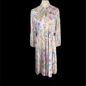 VINTAGE prairie floral dress size L?